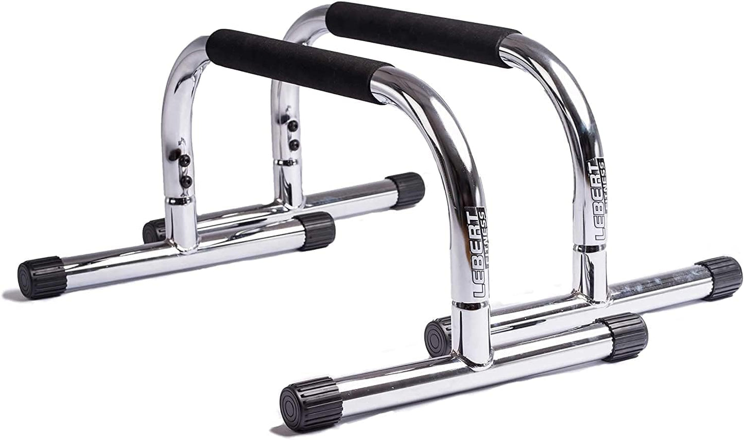 Parallette Push up Bars Dip Station Stand - Perfect for Home and Garage Gym Exercise Equipment - Gymnastics, Calisthenics, Strength Training Parallel Bars for Men and Women